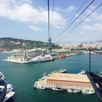 Terminales de cruceros en el puerto de Barcelona