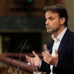 El diputado de Unidas Podemos, Jaume Asens, en una intervención en el Congreso de los Diputados