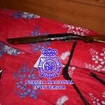 El arma recuperada por la Policía Nacional usada en el altercado en Valladolid