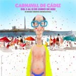 Cartel oficial del Carnaval de Cádiz 2022. AYUNTAMIENTO DE CÁDIZ