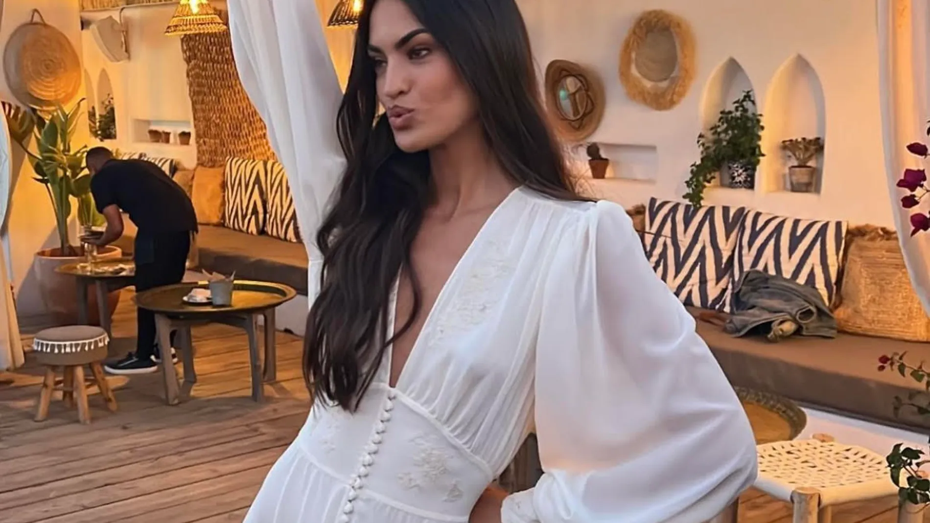 Marta Lozano en su preboda.