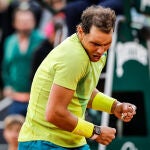 Rafa Nadal celebra su victoria
