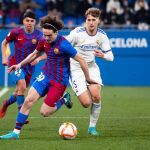 Fabio Blanco con el Barcelona.