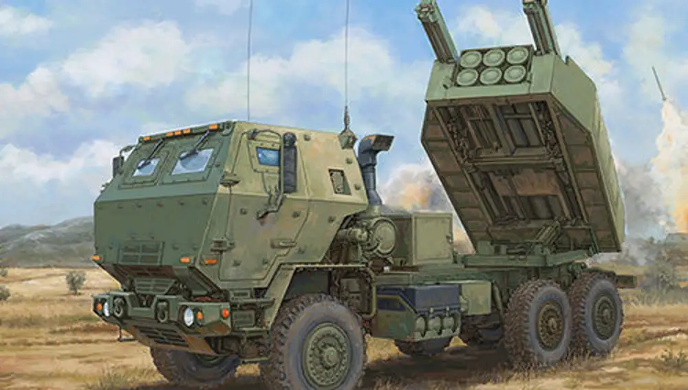 Un sistema de lanzacohetes HIMARS