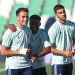 Eric García, en un entrenamiento con la selección