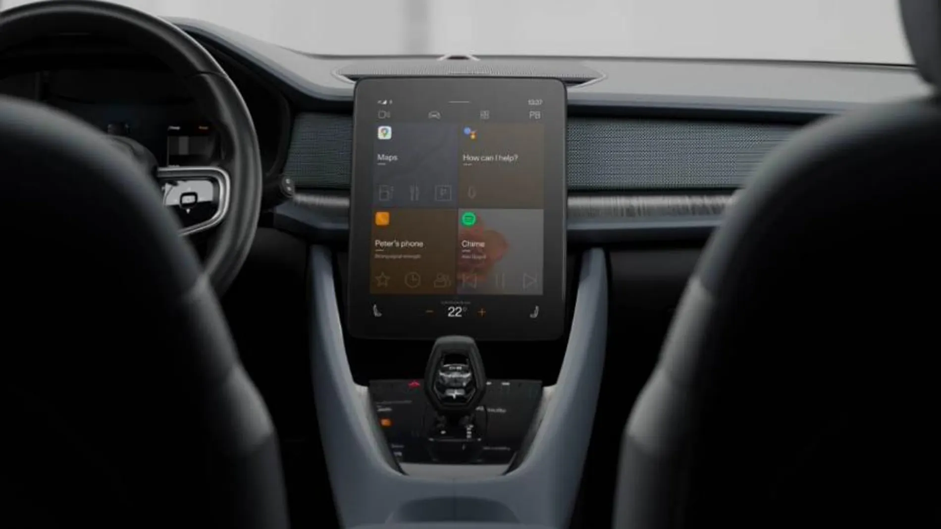 Pantalla de 11 pulgadas a bordo del Polestar 11