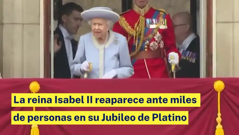 La Reina Isabel Ii Reaparece Ante Miles De Personas En Su Jubileo De Platino