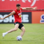 Robert Lewandowski, en un entrenamiento con Polonia