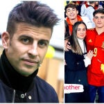 Gerard Piqué, Pablo Gavi y su madre, Gema