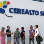 Trabajadores de Cerealto Siro en Venta de Baños (Palencia)