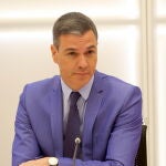 El secretario general del PSOE y presidente del Gobierno, Pedro Sánchez, encabeza la reunión de la Ejecutiva Federal del PSOE, ayer en Ferraz