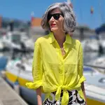 Carmen Gimeno con pantalón de Zara.