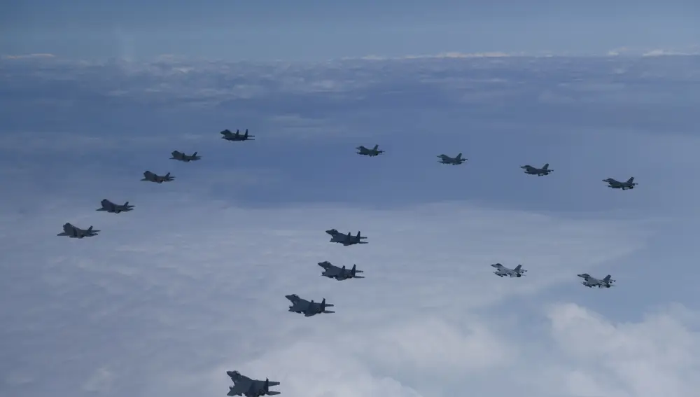 Aviones F-35A de Corea del Sur