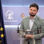 El portavoz de Esquerra Republicana (ERC) en el Congreso, Gabriel Rufián.