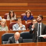 El vicepresidente, Juan García-Gallardo, interviene en las Cortes