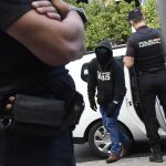 Francisco Javier García Marín, el Cuco, a su llegada al juicio, celebrado a finales de mayo