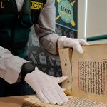 Los agentes han recuperado el Fuero de Brihuega, un códex del siglo XIII desaparecido durante la Guerra Civil