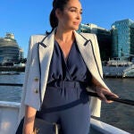 Vicky Martín Berrocal con su look de invitada.