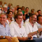El presidente del PP, Alberto Núñez Feijoó , en el acto electoral de campaña para los comicios autonómicos del próximo día 19 a 11 de junio del 2022 en Córdoba. Rafael Madero / Europa Press