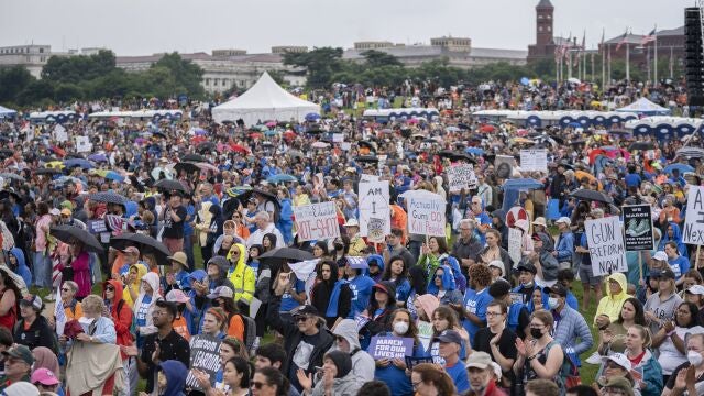 Participantes en la segunda March for Our Lives en Washington