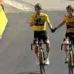Roglic entra de la mano con Vingegaard