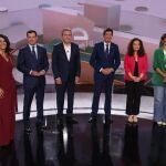 Los seis candidatos a las elecciones del 19J. JOAQUÍN CORCHERO/EUROPA PRESS