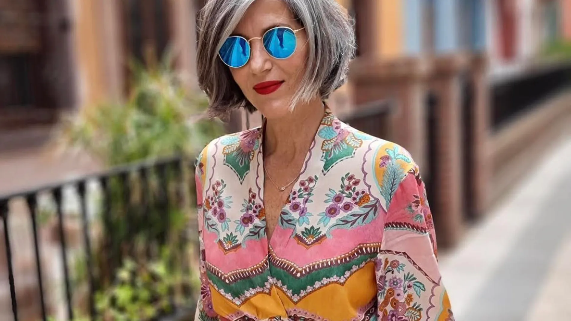 Carmen Gimeno con vestido de Zara.