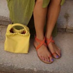 María Fernández-Rubíes con sandalias planas.