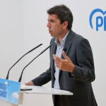 El presidente del PPCV, Carlos Mazón