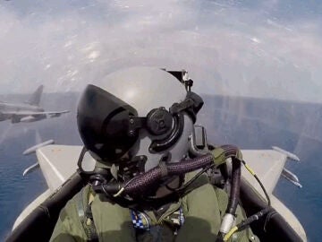 El piloto del Eurofighter desde cuya cabina se rod&oacute; el v&iacute;deo