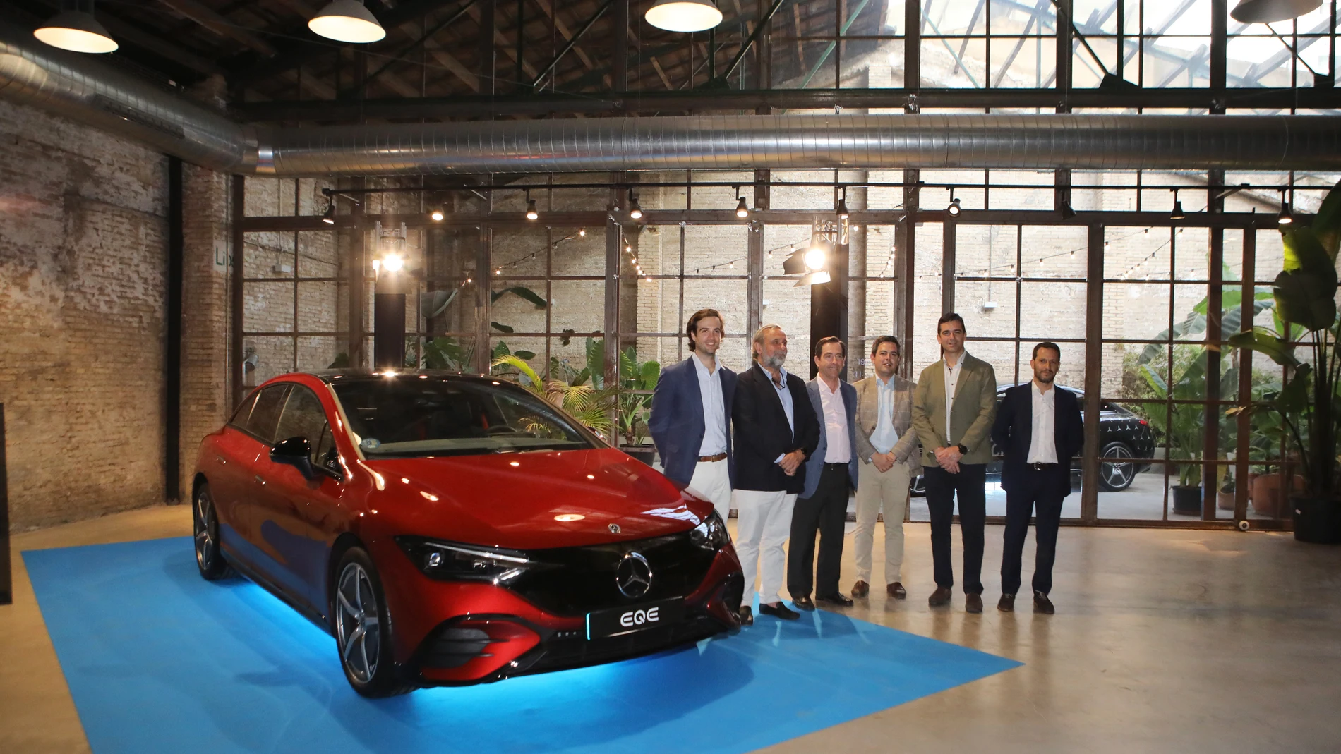Presentación EQE, con Borja Fernández, Carlos Salto, Enrique Fernández, David Gil, Alberto Rivas, Antonio Soro