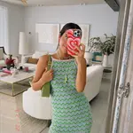 María Fernández-Rubíes con vestido de Mango.