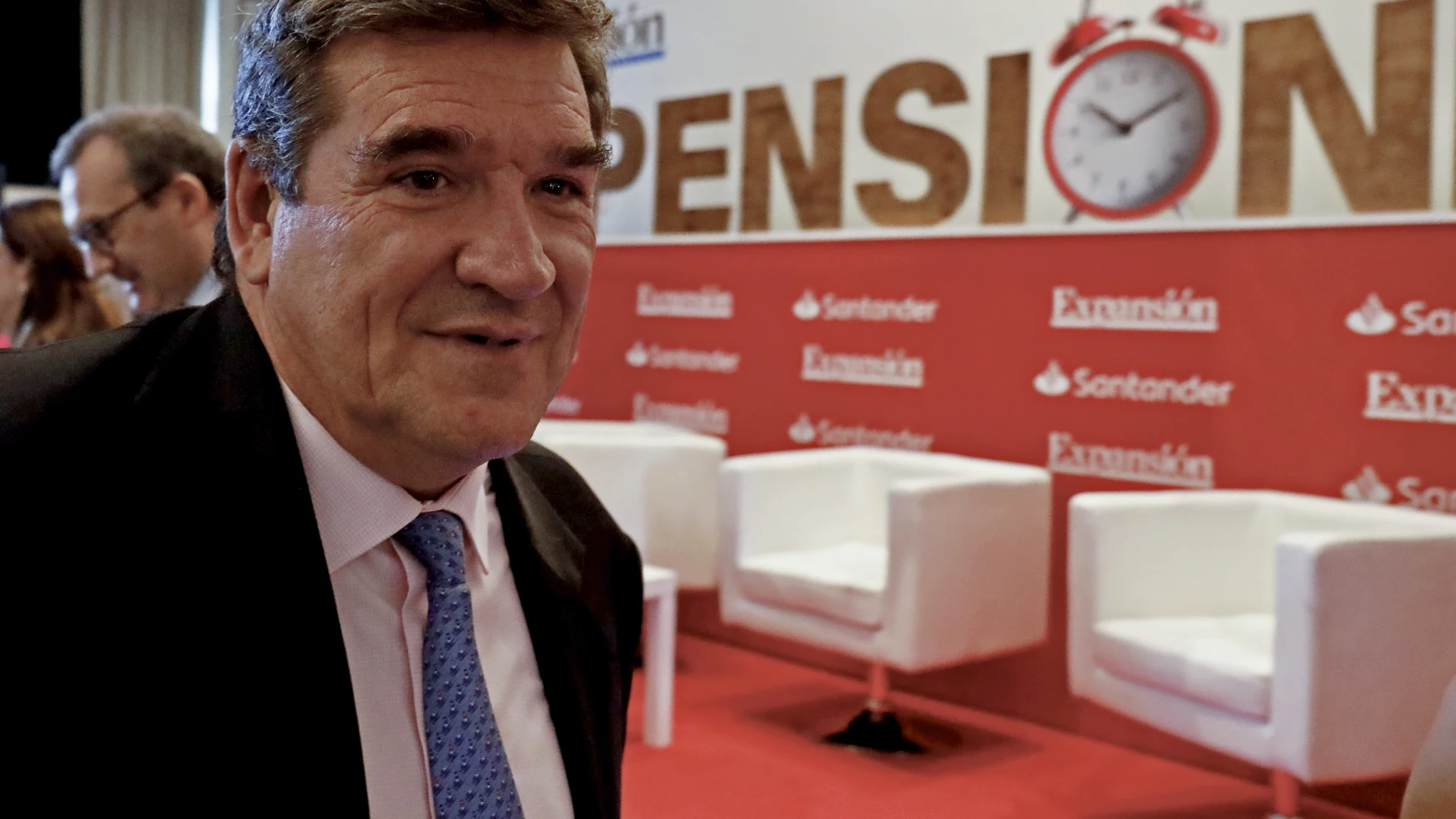 El ministro de Inclusión, Seguridad Social y Migraciones, José Luis Escrivá, durante un seminario sobre pensiones