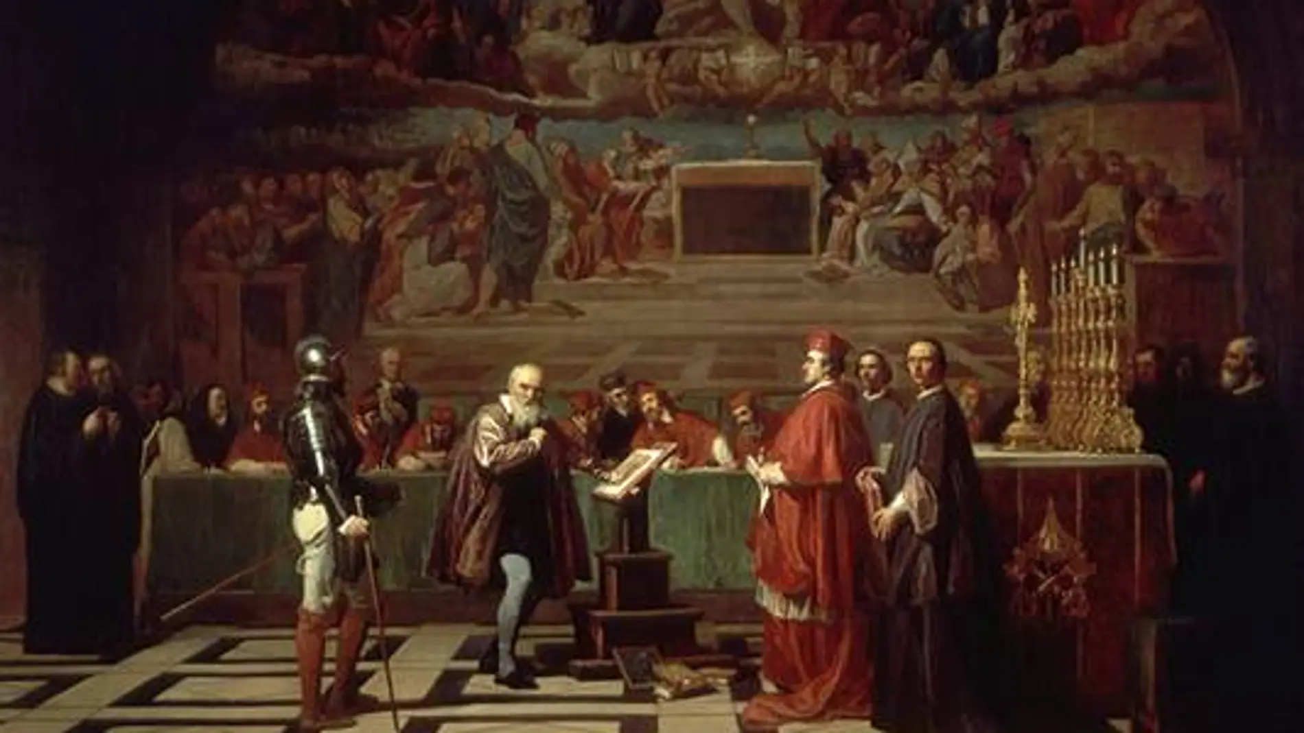 "Galileo ante el Santo Oficio", obra de Joseph-Nicolas Robert-Fleury