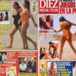 Portadas de Isabel Pantoja y María del Monte en Lecturas y Díez Minutos.