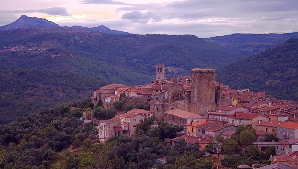 Panorámica de Miranda del Castañar (Salamanca)