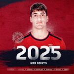 Iker Benito con Osasuna.