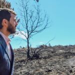 El vicepresidente de la Junta de Castilla y León, Juan García-Gallardo, durante su visita a la Sierra de la Culebra zamorana