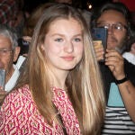 La Princesa Leonor al teatro con sus padres.