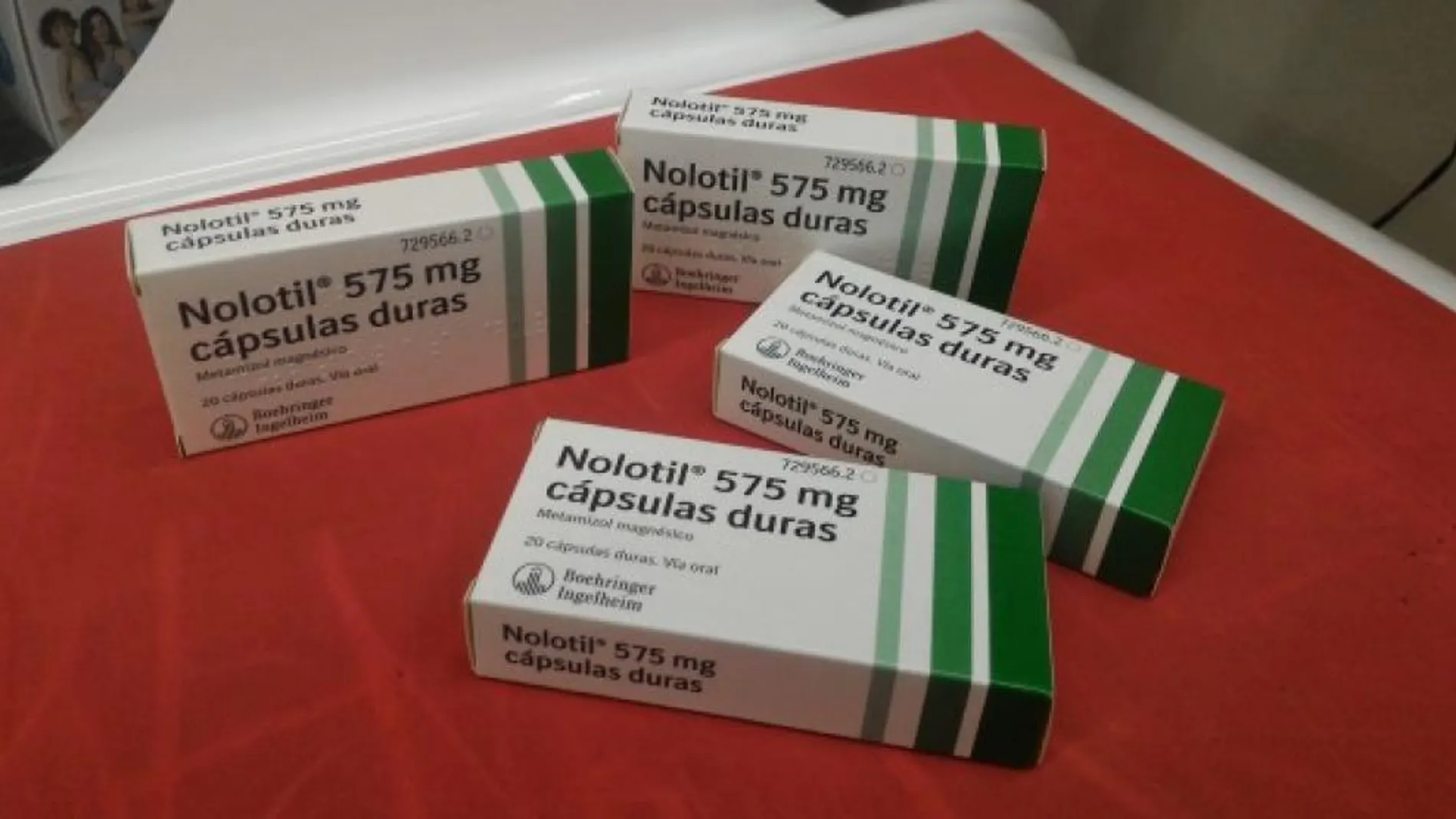 Envase de Nolotil de 575mg. El medicamento más vendido en nuestro país | Fuente: Europa Press