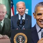 Dwight D. Eisenhower, Joe Biden y Barack Obama, en imágenes de archivo