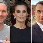 Gauthier Destenay, la Reina Letizia y Juraj Rizman