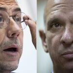 Juan Carlos Monedero y Hugo Carvajal