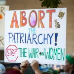 Una manifestación proabortista en Los Ángeles