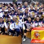 Hispanos y Guerreras, campeones de los Juegos Mediterráneos 2022. COE