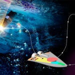 Concepto de los robots SWIM liberados por la sonda que ha atravesado la capa de hielo hasta alcanzar el océano subsuperficial.