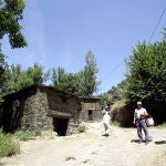 Edificaciones típicas de La Cabrera en Forna (León)