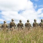 Nuevos reclutas de las tropas ucranianas son entrenados por especialistas del Ejército británico