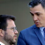 Pedro Sánchez y Pere Aragonés
