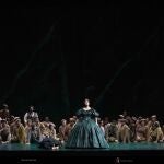 Representación de "Nabucco", la última obra de la temporada actual del Teatro Real